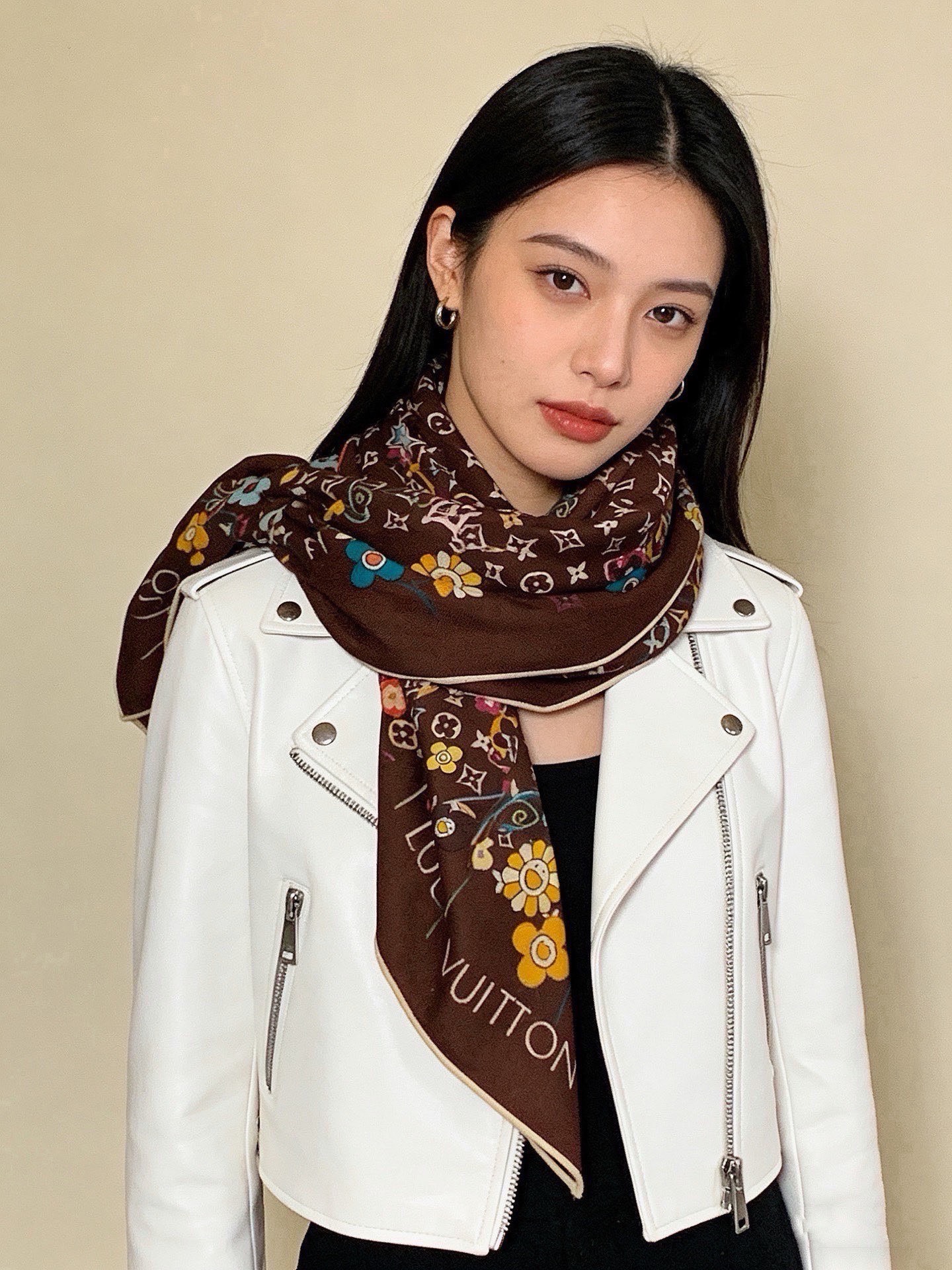 MONOGRAM INFINITY 140丝绒方巾【140顶级丝绒双面同色】Monogram Infin