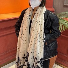 羊绒新款💞 新❤小香【山茶花长围巾】~超级抬气色!高级女人味!羊绒围巾也能这么美!!!这款双面花卉羊绒围 羊绒新款💞 新❤小香【山茶花长围巾】~超级抬气色!高级女人味!羊绒围巾也能这么美!!!这款双面花卉羊绒围