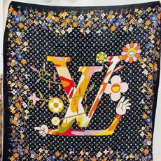 LV x TM SUPERFLAT FLOWERS 140 披肩【140顶级丝绒双面同色印花】LV x LV x TM SUPERFLAT FLOWERS 140 披肩【140顶级丝绒双面同色印花】LV x