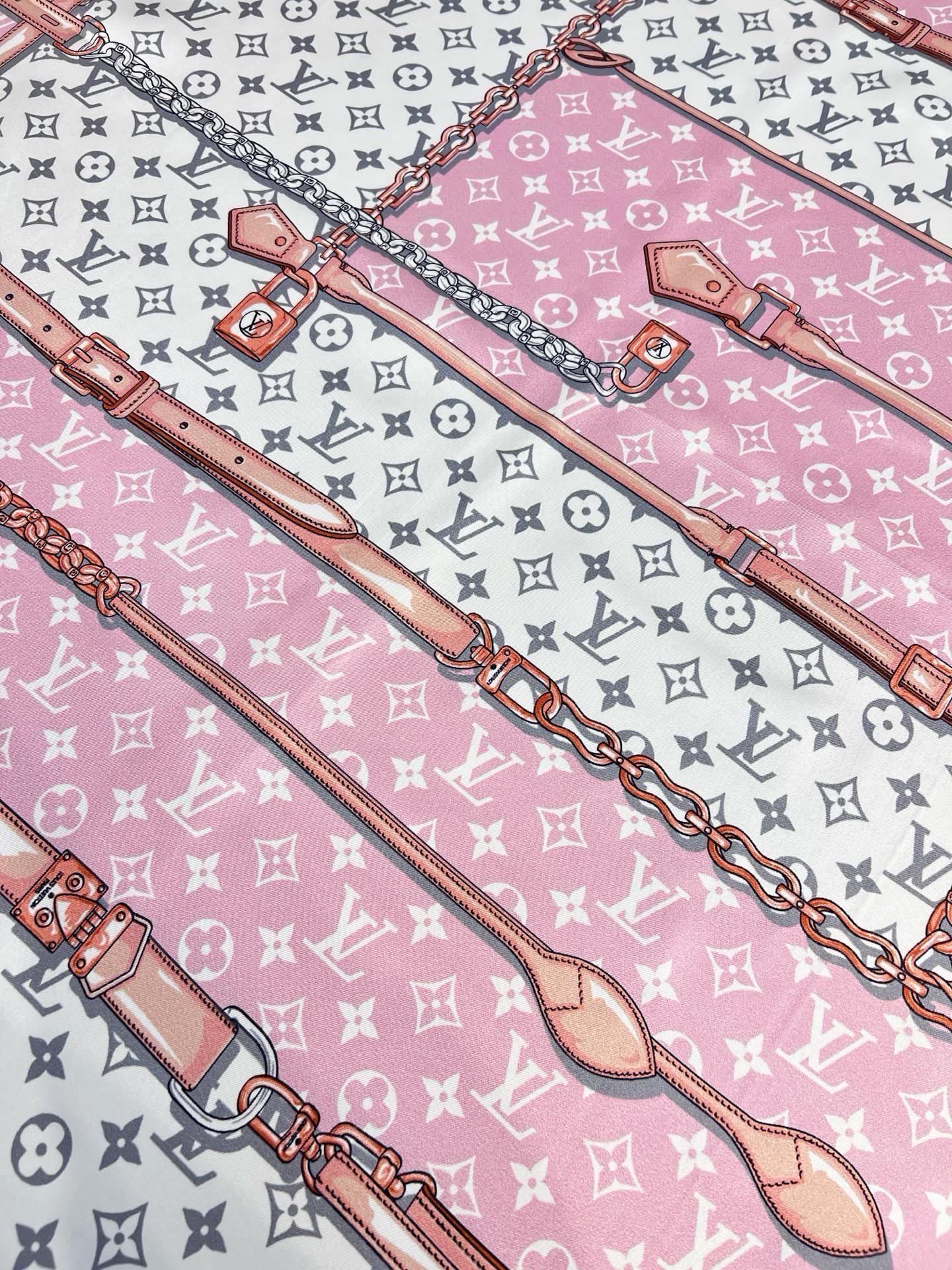 MONOGRAM CONFIDENTIAL 方巾【18mm顶级真丝双面同色丝巾】Monogram Con