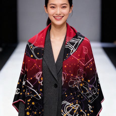 高级成衣系列~Chanel 【140双面同色丝绒披肩】此系列谱写一曲自由轻灵的赞歌本系列作品创新演绎品牌 高级成衣系列~Chanel 【140双面同色丝绒披肩】此系列谱写一曲自由轻灵的赞歌本系列作品创新演绎品牌