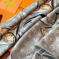 LV x TM 140披肩 【140顶级丝绒双面同色披肩】 本款L Multicolor披肩出自路易威登与知名日本艺术家 LV x TM 140披肩 【140顶级丝绒双面同色披肩】 本款L Multicolor披肩出自路易威登与知名日本艺术家