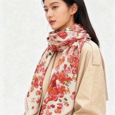 🌸·春日碎花 Chanel 140丝绒双面披肩 新款碎花花披肩 超级有氛围感 135*135cm的大尺寸 配色太好看了 🌸·春日碎花 Chanel 140丝绒双面披肩 新款碎花花披肩 超级有氛围感 135*135cm的大尺寸 配色太好看了