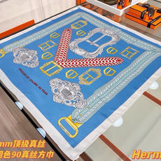爱马仕(Hermès)90丝巾 经典款“Boucles et Sangles du Trian”真丝方巾 采用18m 爱马仕(Hermès)90丝巾 经典款“Boucles et Sangles du Trian”真丝方巾 采用18m