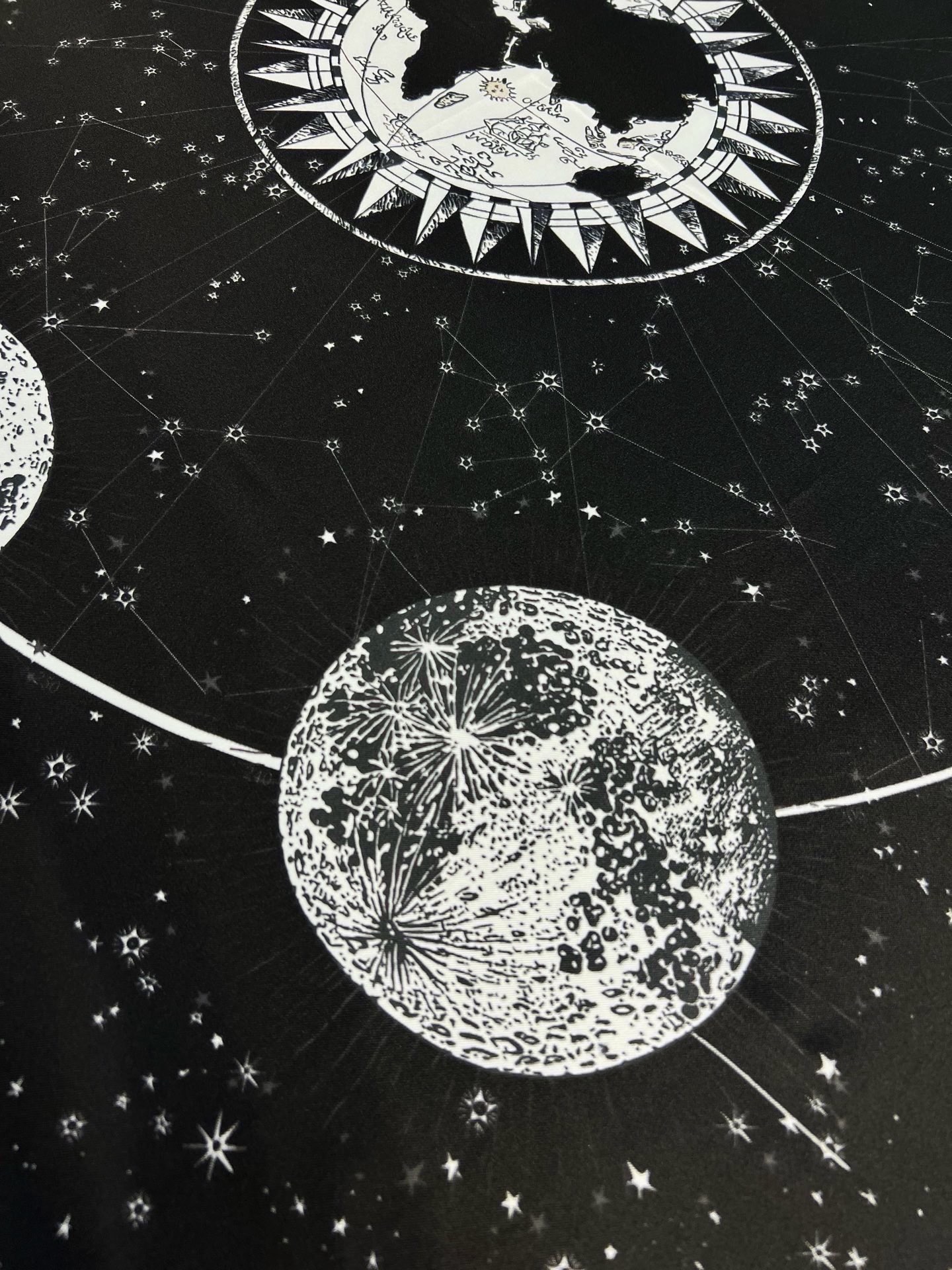 这款Dior 星座系列～   【18mm顶级真丝双面同色印花方巾】 是发布秀的主打款式，以 Zodiac 印花、展示对星
