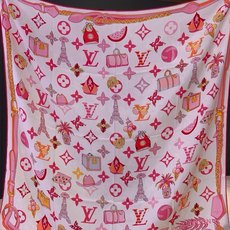 LV x TM 140披肩 【140顶级丝绒双面同色披肩】 本款L Multicolor披肩出自路易威登与知名日本艺术家 LV x TM 140披肩 【140顶级丝绒双面同色披肩】 本款L Multicolor披肩出自路易威登与知名日本艺术家