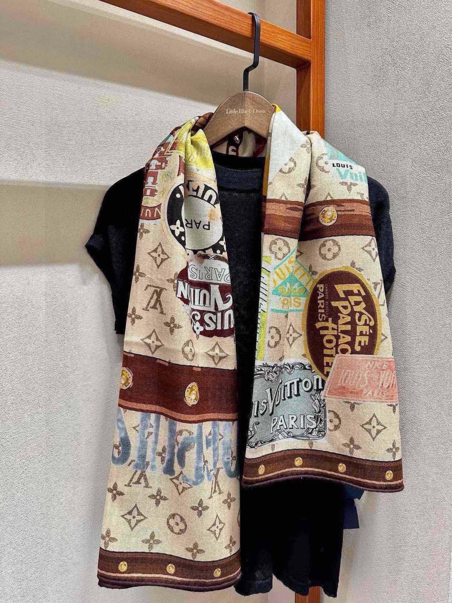 【LV】上新❤️  路易威登 一款值得品细节的高货 抠细节，从一个小块的配色去打败市场货 140方巾 二个配色  欢迎对