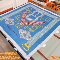 爱马仕(Hermès)90丝巾 经典款“Boucles et Sangles du Trian”真丝方巾 采用18m 爱马仕(Hermès)90丝巾 经典款“Boucles et Sangles du Trian”真丝方巾 采用18m