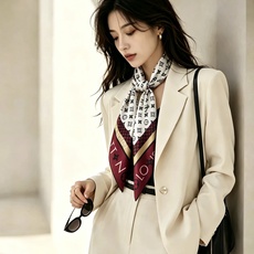 MONOGRAM SILHOUETTE 90双面丝巾 Monogram Silhouette 方巾为华美桑蚕丝融入 Mo MONOGRAM SILHOUETTE 90双面丝巾 Monogram Silhouette 方巾为华美桑蚕丝融入 Mo