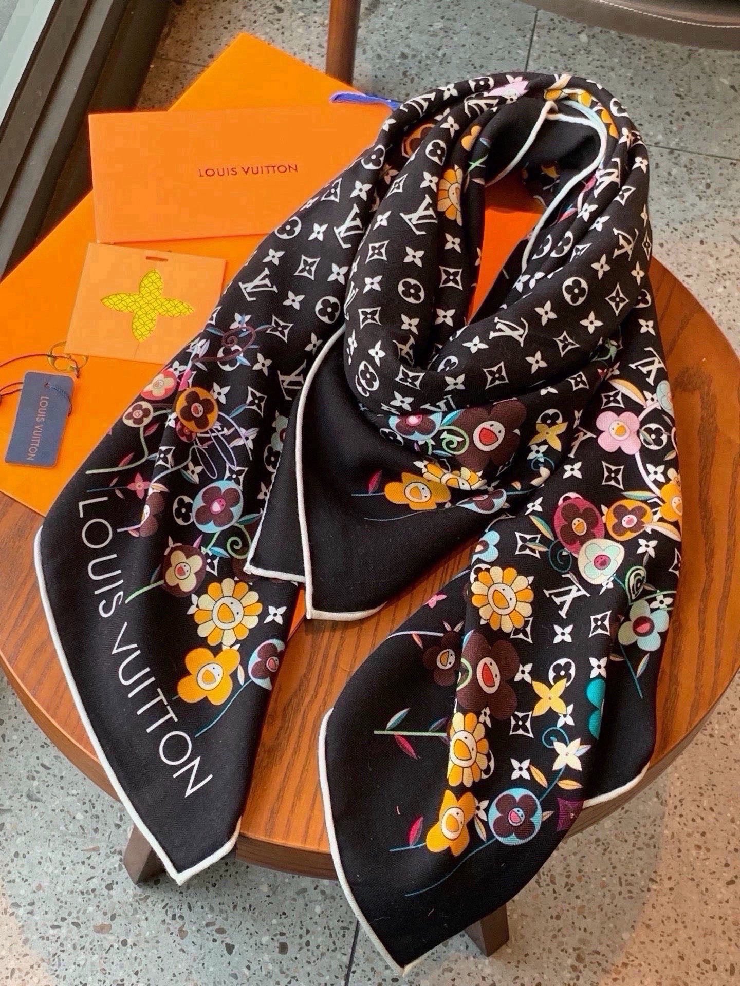 🆕   MONOGRAM INFINITY 140丝绒方巾 【140顶级丝绒双面同色】 Monogram Infinit