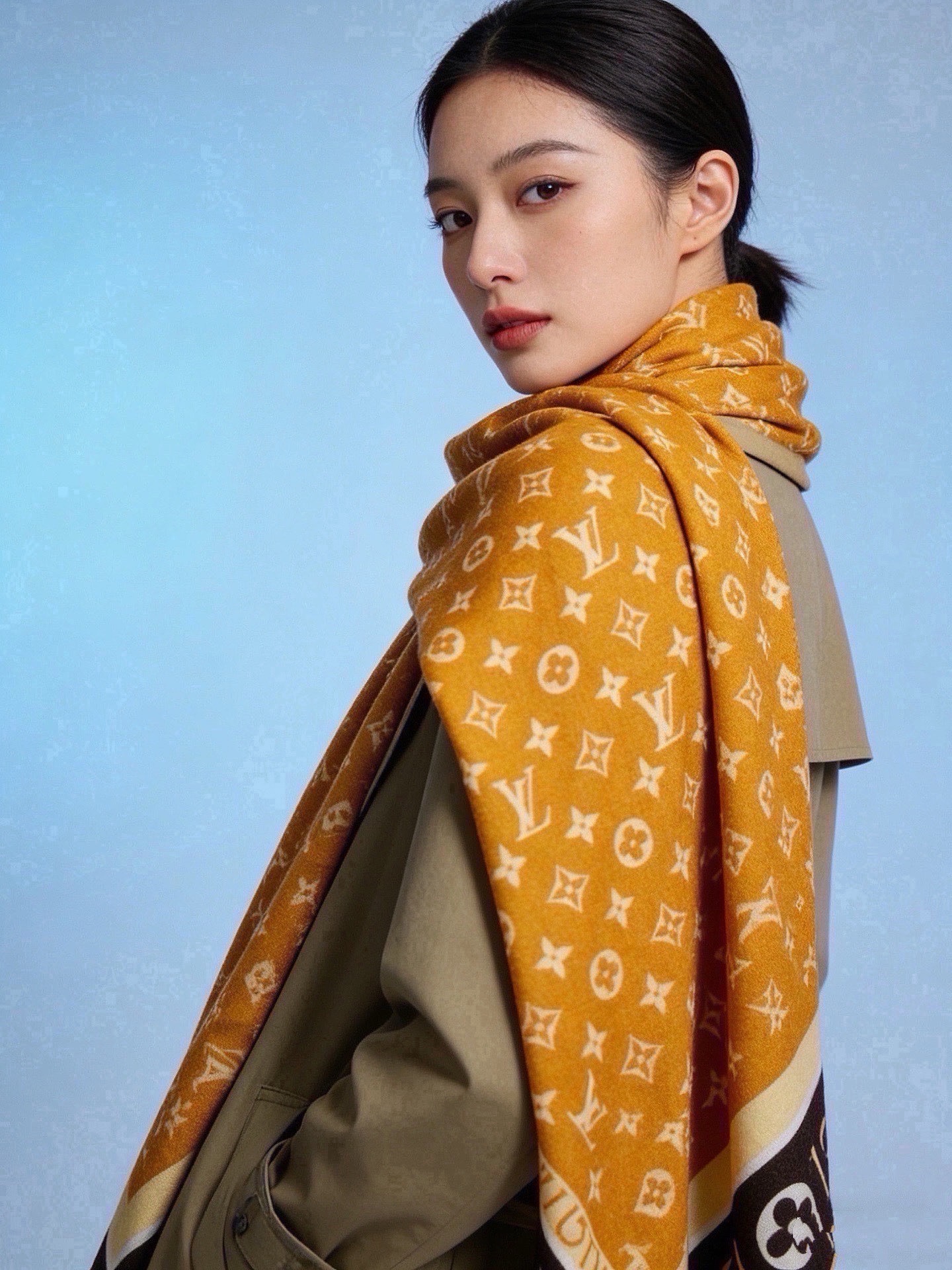 🆕   MONOGRAM INFINITY 140丝绒方巾 【140顶级丝绒双面同色】 Monogram Infinit