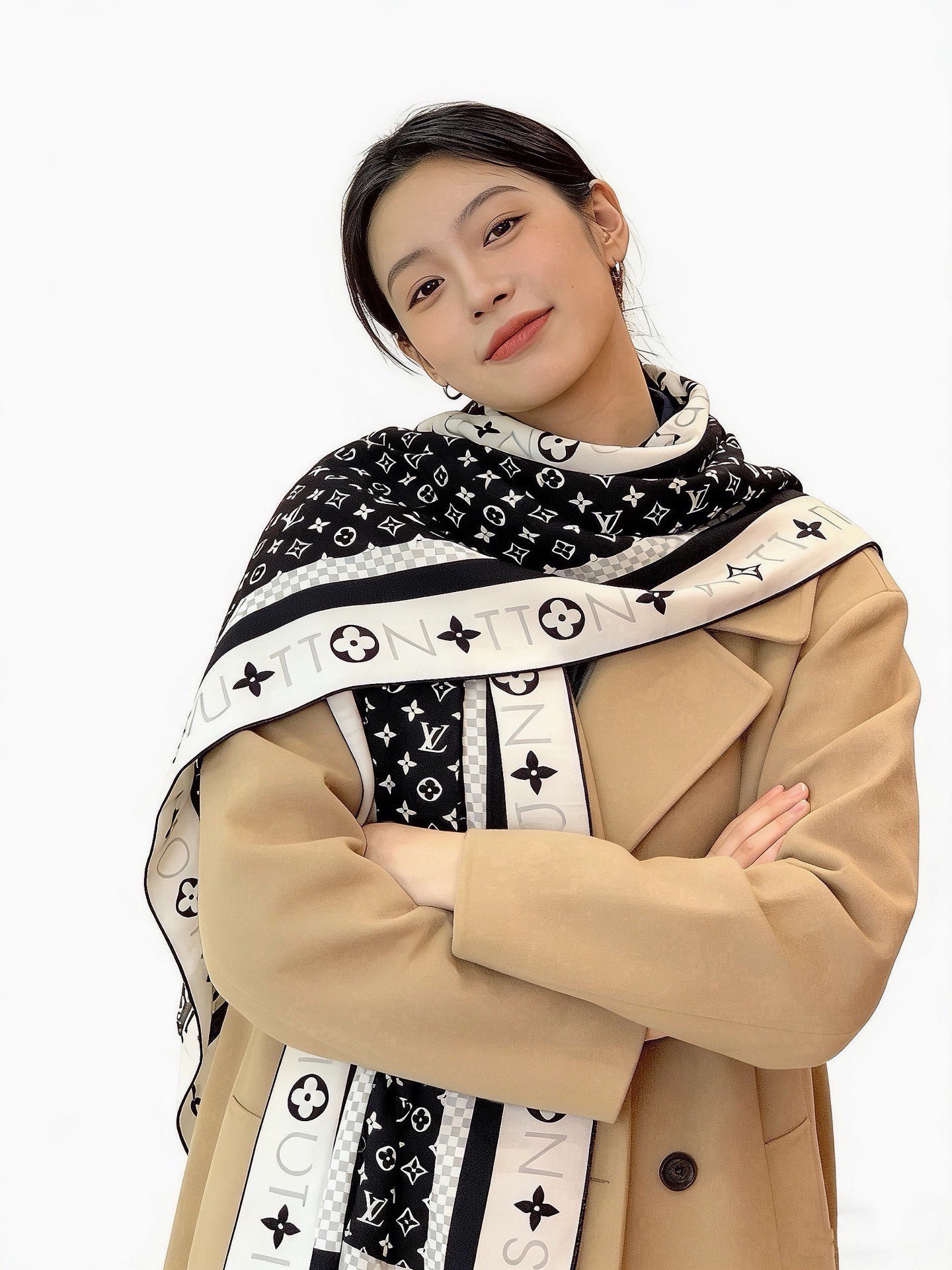 🆕   MONOGRAM INFINITY 140丝绒方巾 【140顶级丝绒双面同色】 Monogram Infinit