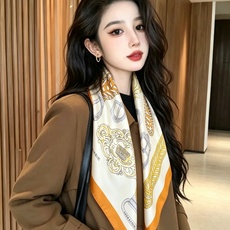 🆕 爱马仕(Hermès)90丝巾 经典款“Boucles et Sangles du Trian”真丝方巾 采用 🆕 爱马仕(Hermès)90丝巾 经典款“Boucles et Sangles du Trian”真丝方巾 采用