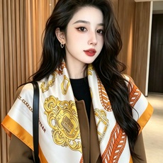 🆕 爱马仕(Hermès)90丝巾 经典款“Boucles et Sangles du Trian”真丝方巾 采用 🆕 爱马仕(Hermès)90丝巾 经典款“Boucles et Sangles du Trian”真丝方巾 采用