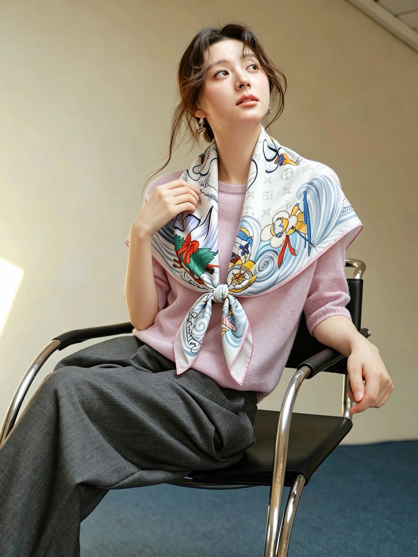 🆕   VIVIENNE WINTER HOLIDAY 90双面方巾 Vivienne Winter Holiday 方