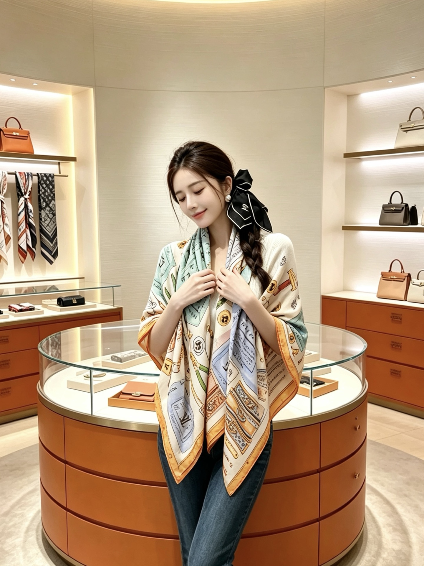 🆕 LV x TM 140披肩 【140顶级丝绒双面同色披肩】 本款L Multicolor披肩出自路易威登与知名日本 🆕 LV x TM 140披肩 【140顶级丝绒双面同色披肩】 本款L Multicolor披肩出自路易威登与知名日本