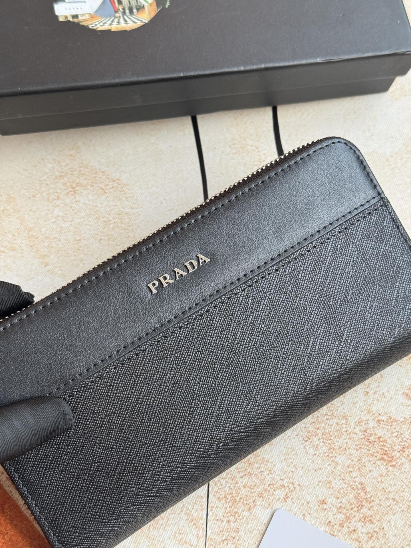 ZPクラシック小型単拉链財布 - イタリア製高品質レザー