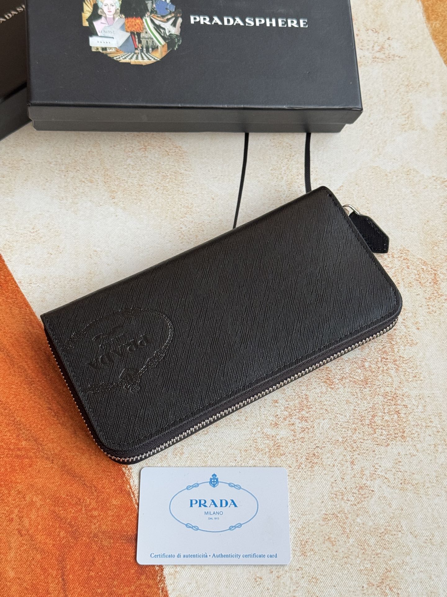 ZPクラシック小型単ラウンドファスナー財布 ブルー