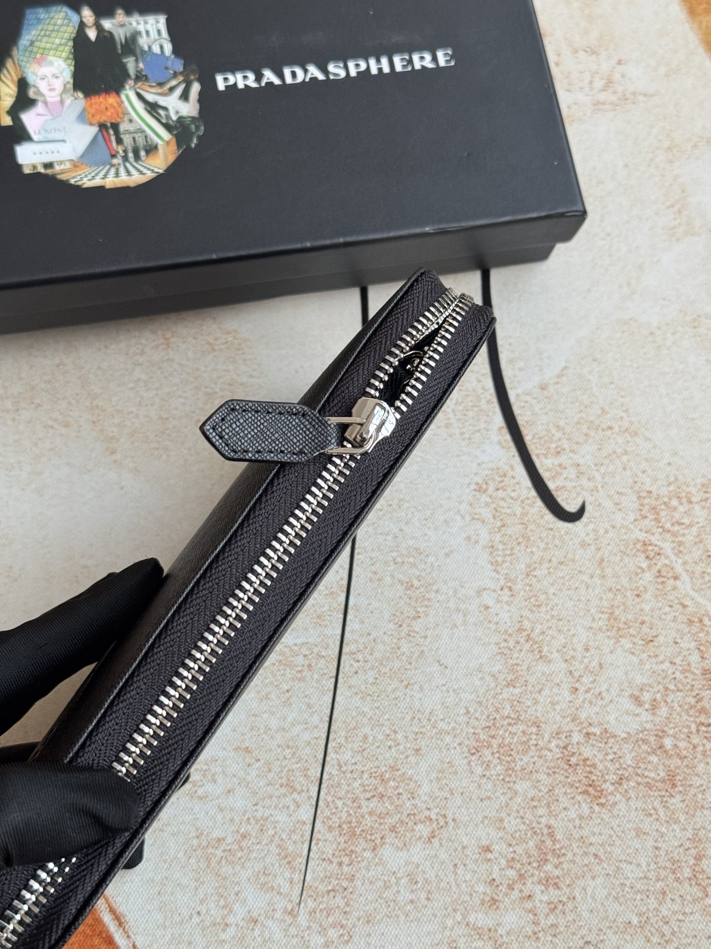 ZPクラシック小型単ラウンドファスナー財布 ブルー