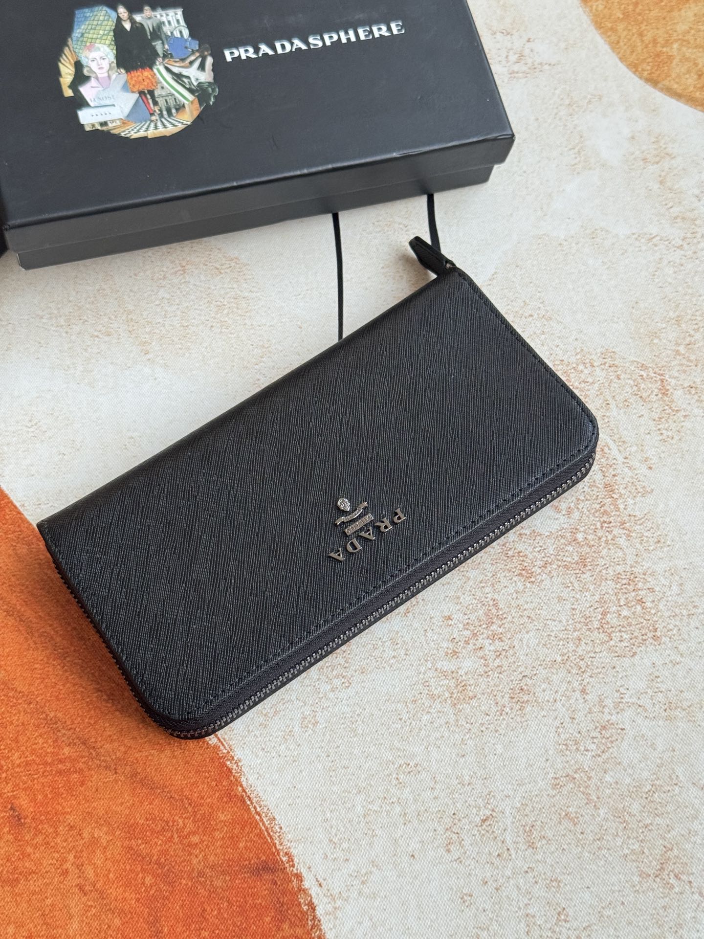 ZPクラシック小型ラウンドジッパー財布 - イタリア製高級牛皮使用