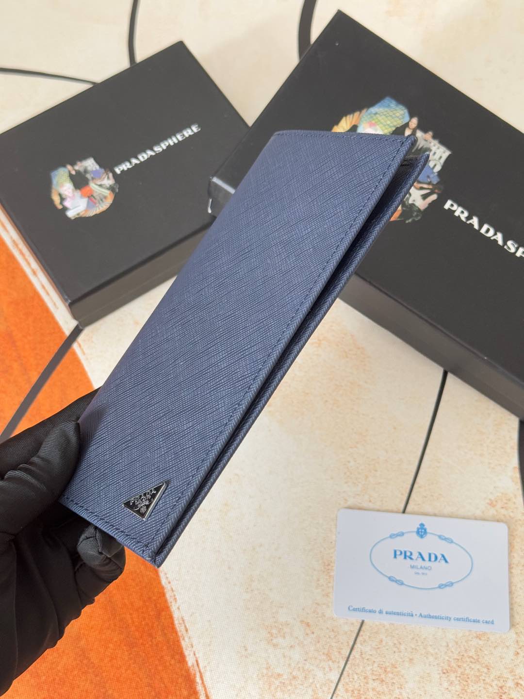 ZPクラシックスーツクリップ財布 - シンプルでスタイリッシュなブルー