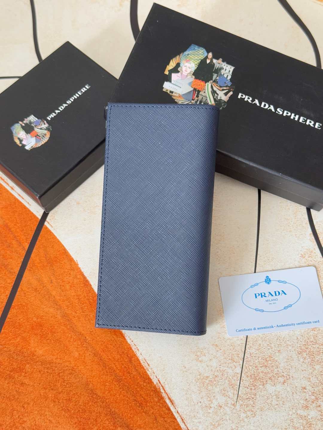 ZPクラシックスーツクリップ財布 - シンプルでスタイリッシュなブルー