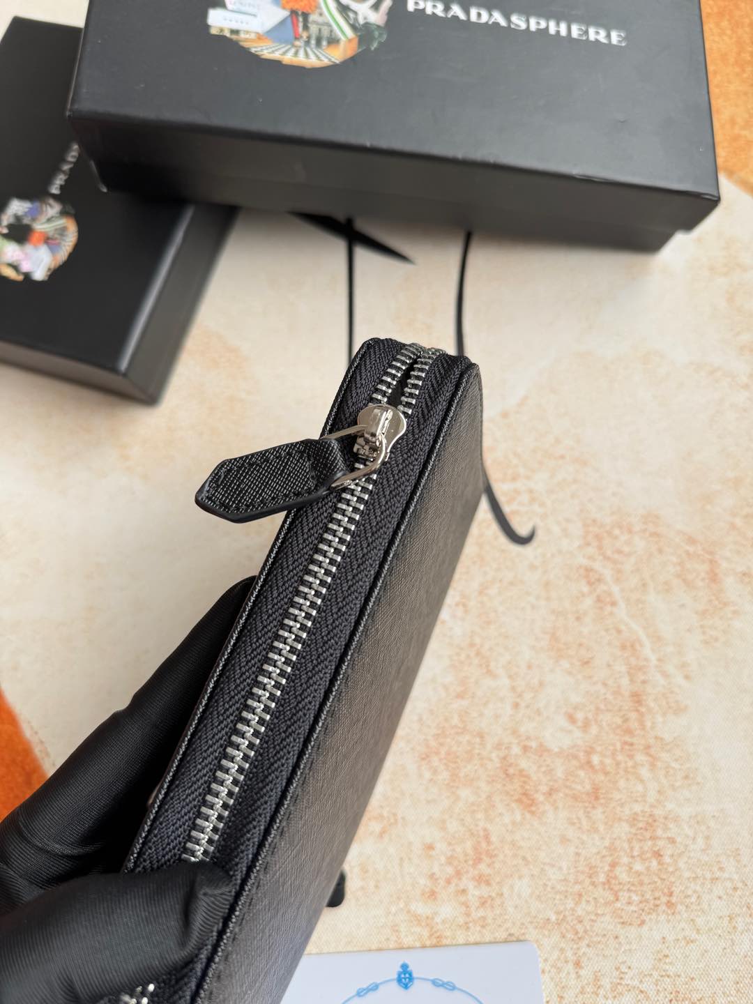 ZPクラシック小型単拉链財布 - イタリア製高級牛皮