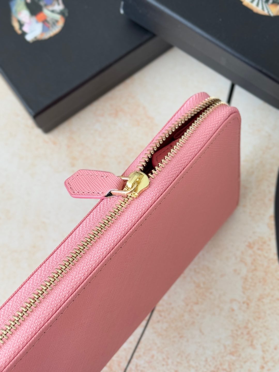 ZPクラシック小型単拉链財布 - イタリア製高級牛皮使用