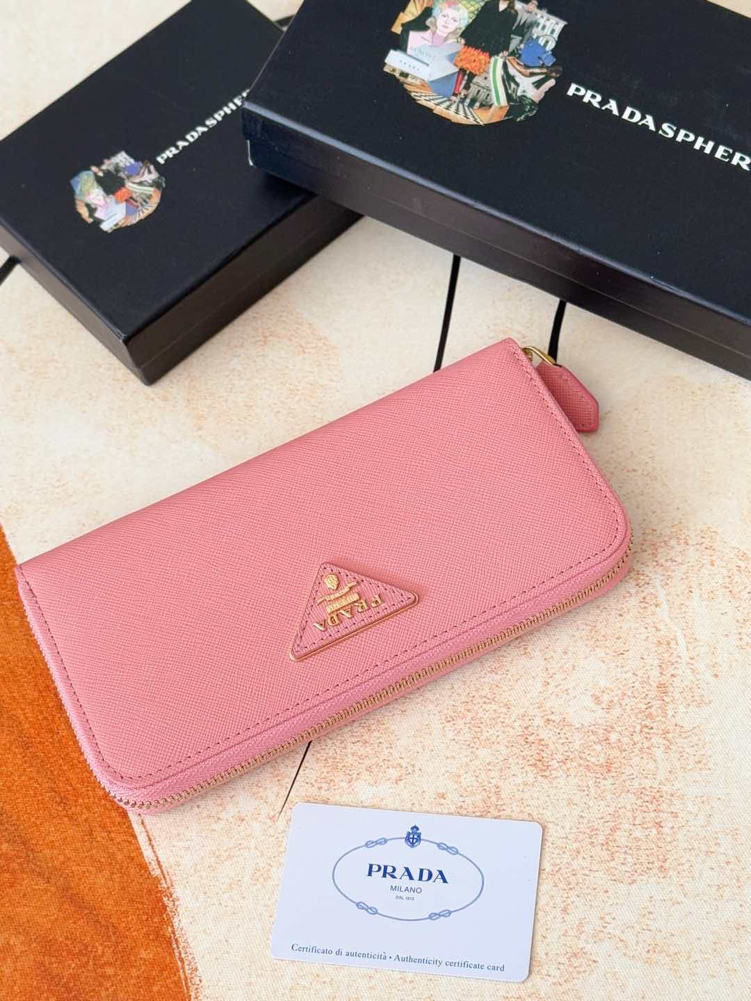 ZPクラシック小型単拉链財布 - イタリア製高級牛皮使用