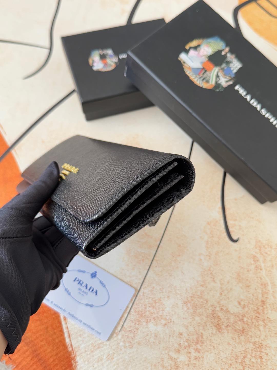 プラダ LM1132 バッグ - 専柜品質・金色五金・原版十字纹