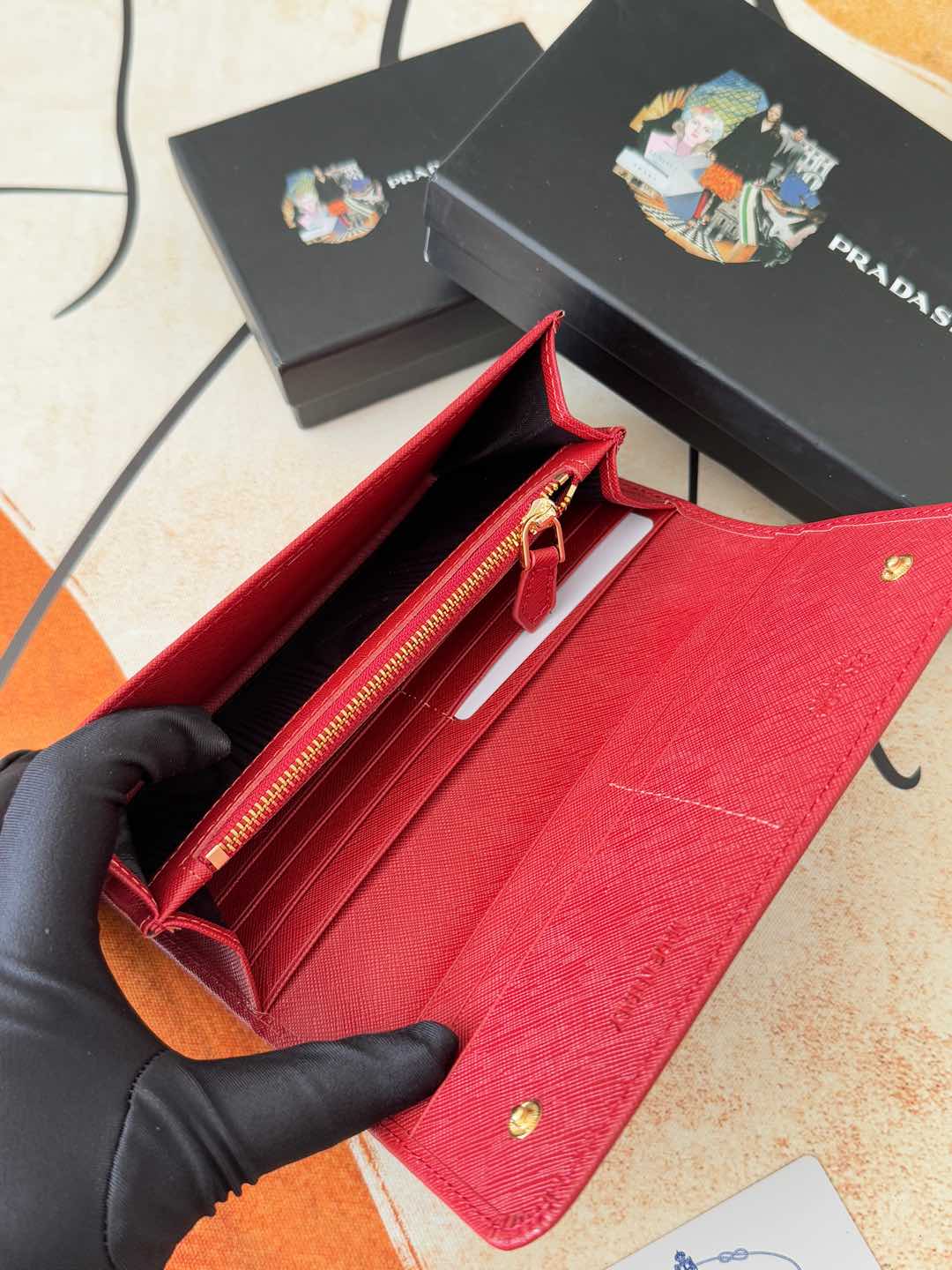 プラダ LM1132 クラシックバッグ - 高品質な十字纹レザー