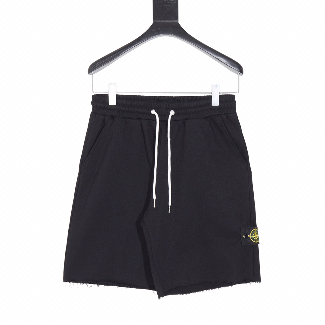 Stone Island Clothing Shorts Embroidery Unisex Cotton Fabric Summer Collection Casual