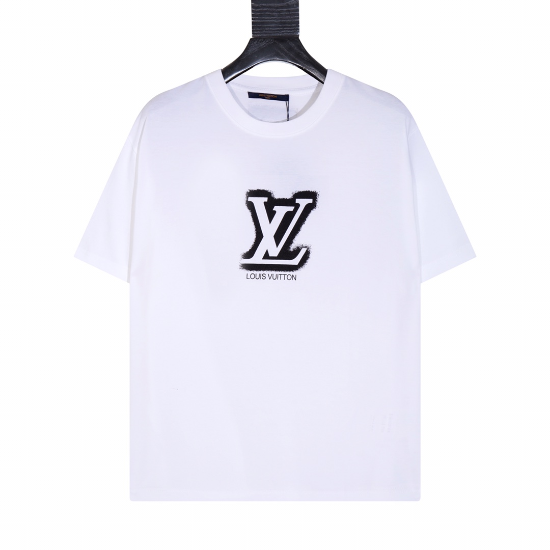 Louis Vuitton Clothing T-Shirt Cotton Short Sleeve