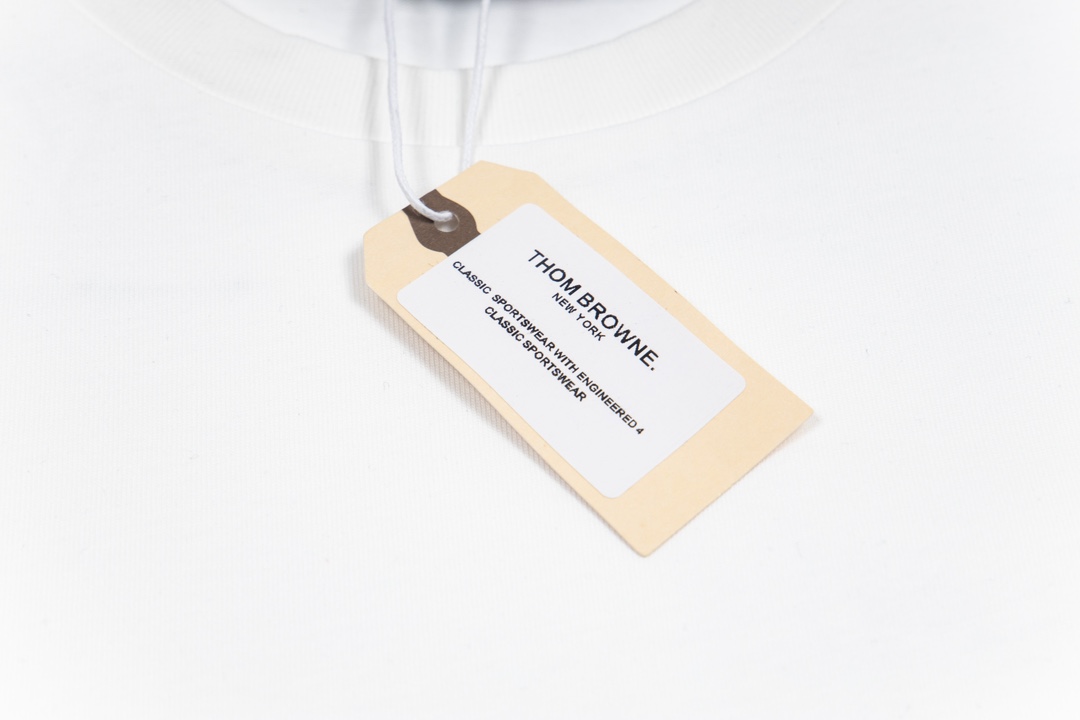 THOM BROWNE TB 24FW Seaboat Stamp Short Sleeves: One-to-One Pure Cotton Style - 图片 5