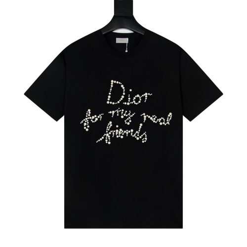 Dior 2025S Pearl Logo T-Shirt, Lightweight, Fashionable, and High-End 1 Dior 2025S Pearl Logo T-Shirt, Lightweight, Fashionable, and High-End