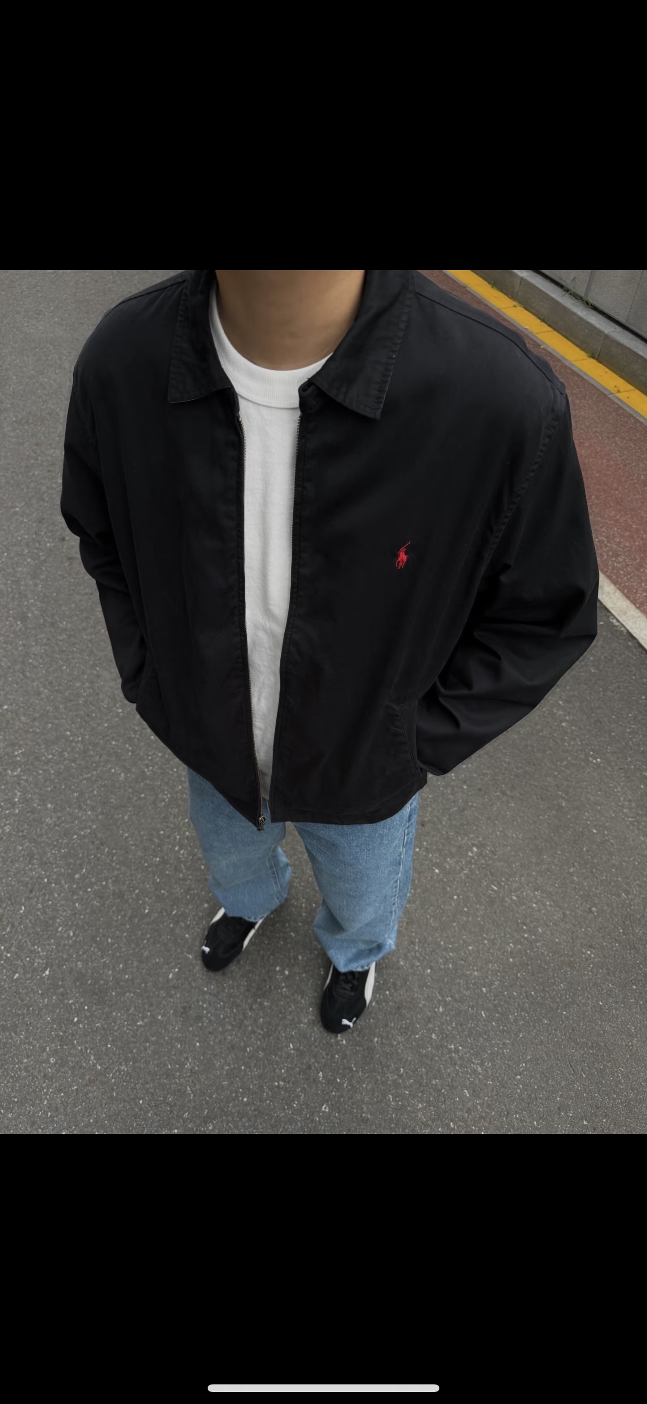 Ralph Lauren/拉夫劳伦 R25经典男女同款老干部拉链夹克外套 上身效果#