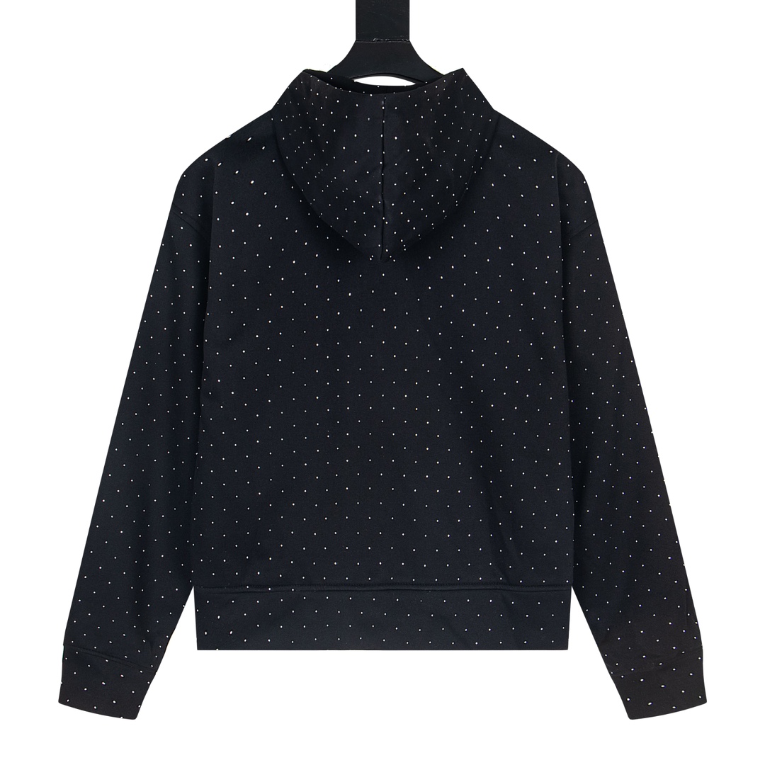 P215


 款号Y649
GOODBRAND 闪银星空烫钻空气层开衫连帽卫衣 男女同款 
​颜色：灰色 黑色
​码数：S M L XL