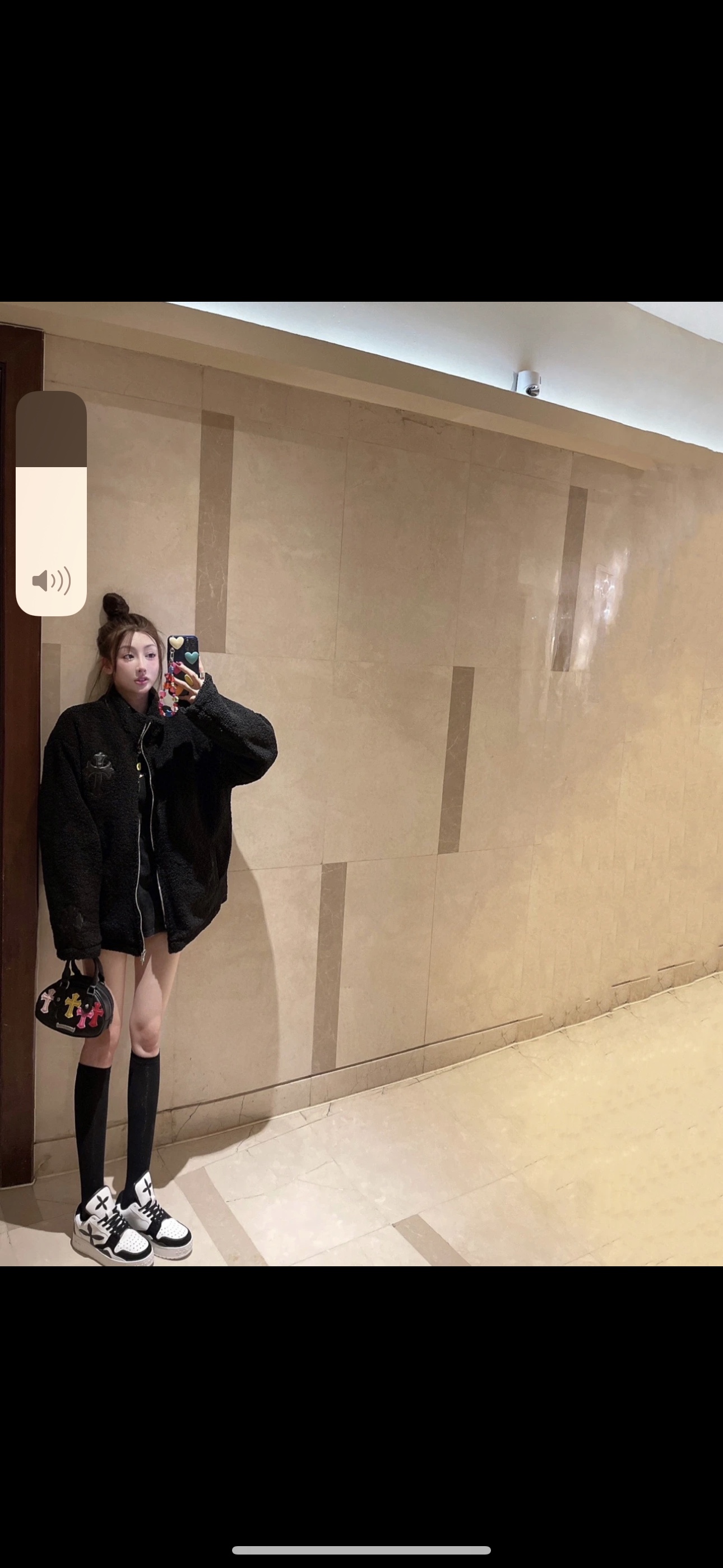 Chromehearts/克罗心 暗纹棒球服外套 上身效果