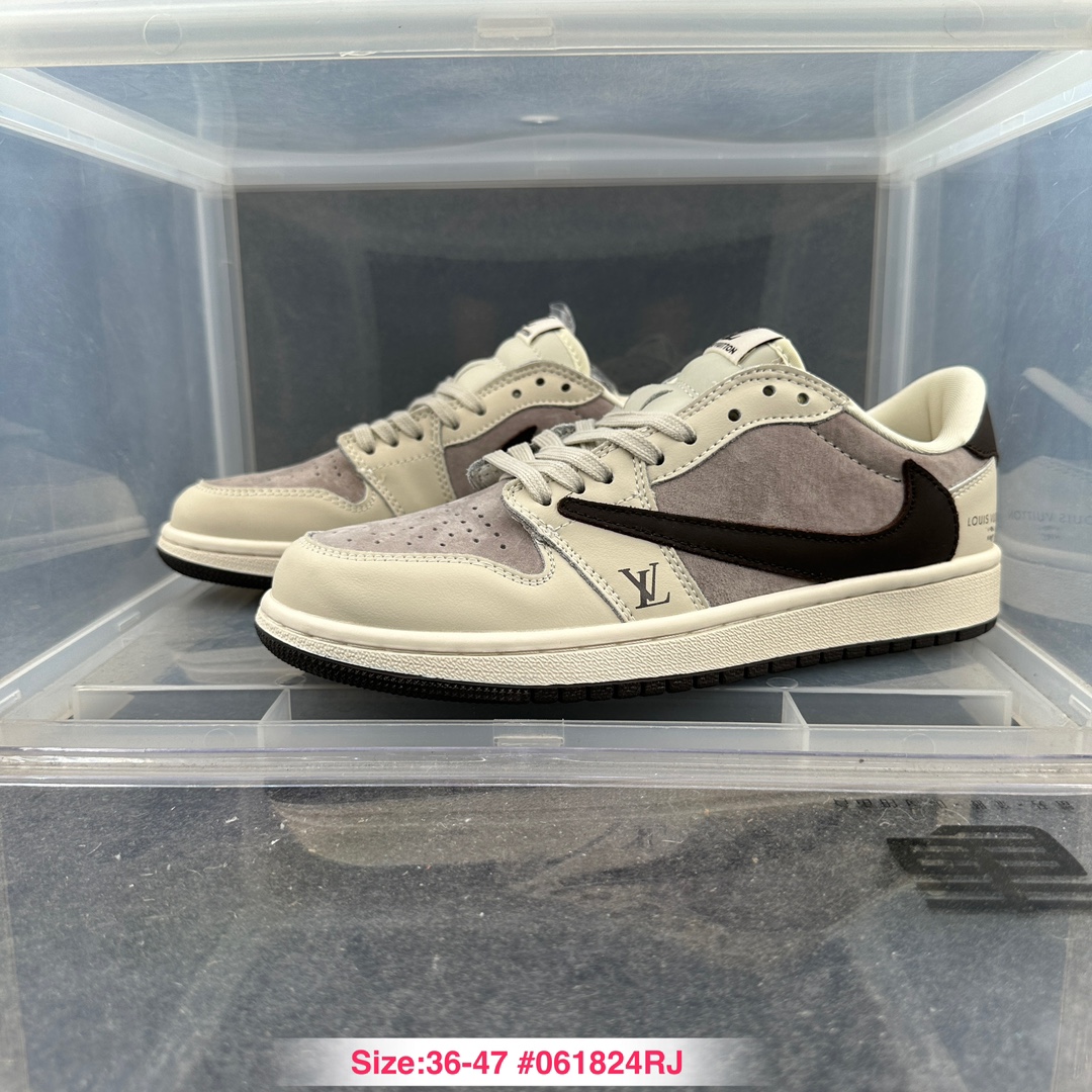 公司级Air Jordan 1 Jordan1代低帮复古潮流 防滑耐磨 运动休闲鞋 Reverse Mocha Travis Scott联名/倒钩30/❤️尺码:36-47!9