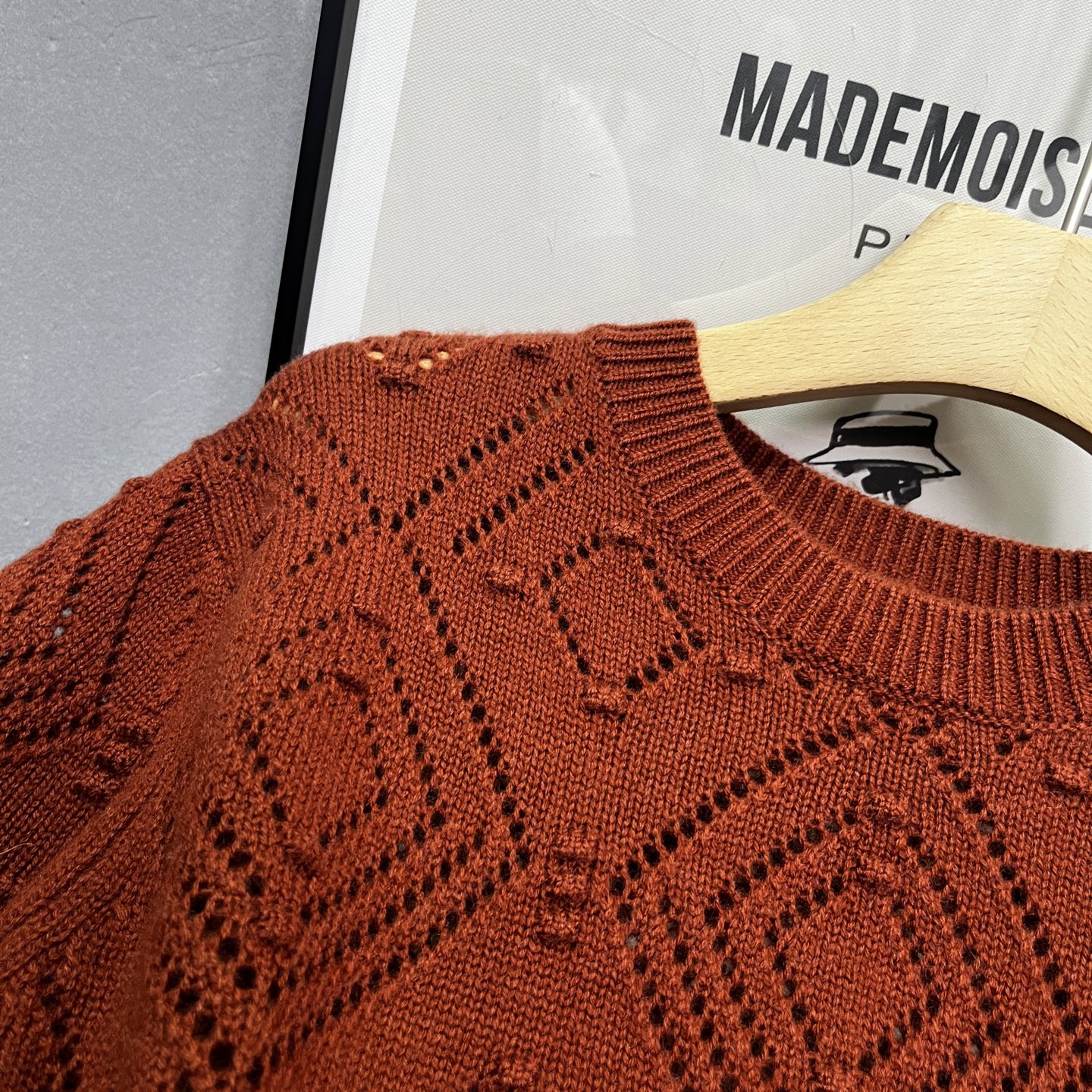 Elegant Women's Cashmere Sweater with Diamond Pattern - Soft & Comfortable 4 i1758267634967 2426 0 2