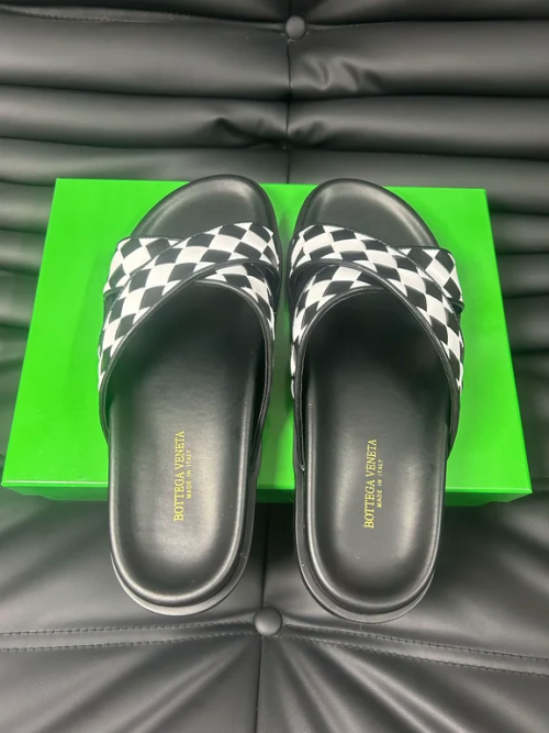 Men's Woven Leather Slides - Italian Design, Supreme Comfort, Sizes 38-45 1 Men's Woven Leather Slides - Italian Design, Supreme Comfort, Sizes 38-45