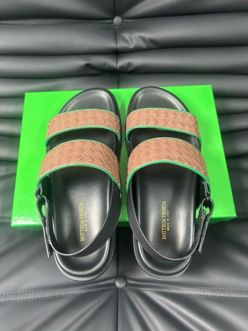 Men's Woven Leather Slides - Italian Imported Leather, Supreme Comfort 1 Men's Woven Leather Slides - Italian Imported Leather, Supreme Comfort
