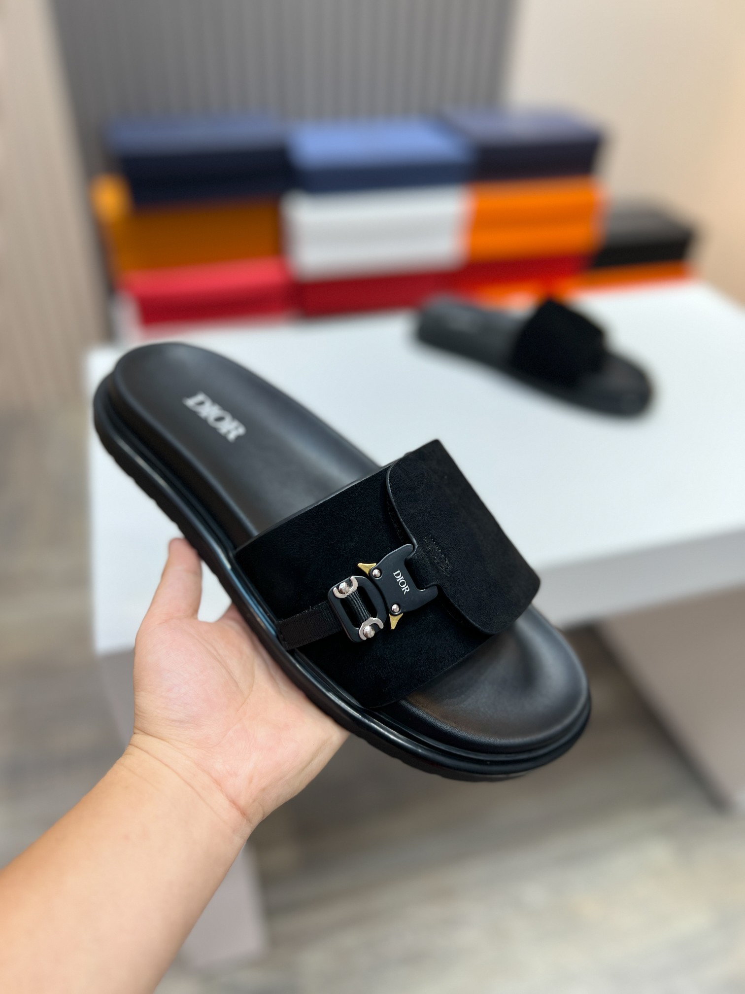 [DIOR] versión superior P:150Size39-44 (38,45 a medida) 2024ss Dior últimas zapatillas de los hombre