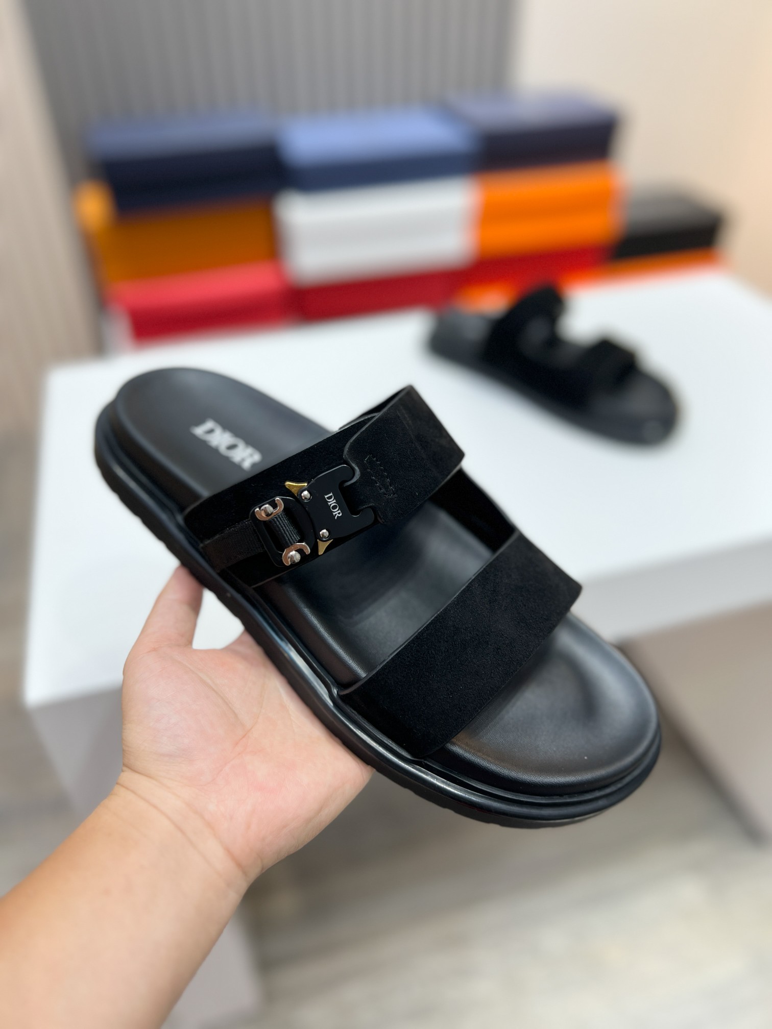 [DIOR] versión superior P:150Size39-44 (38,45 a medida) 2024ss Dior últimas zapatillas de los hombre