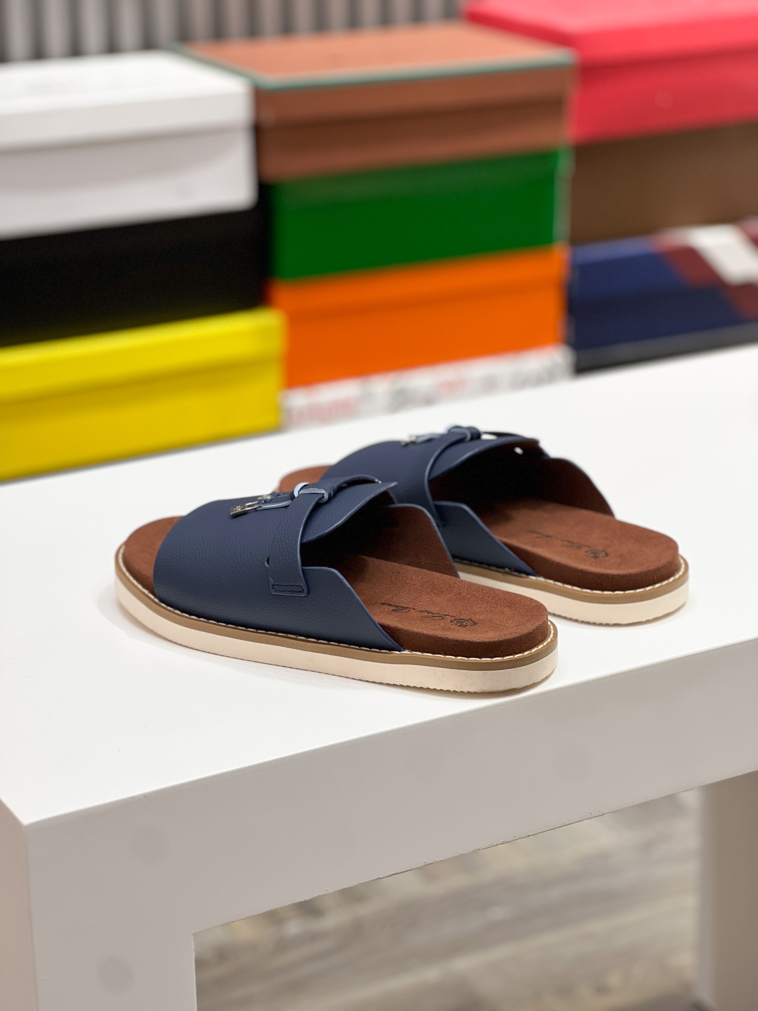 诺悠翩雅 Loro Piana 经典高奢皮鞋鞋履高跟鞋 #87AA927B 3