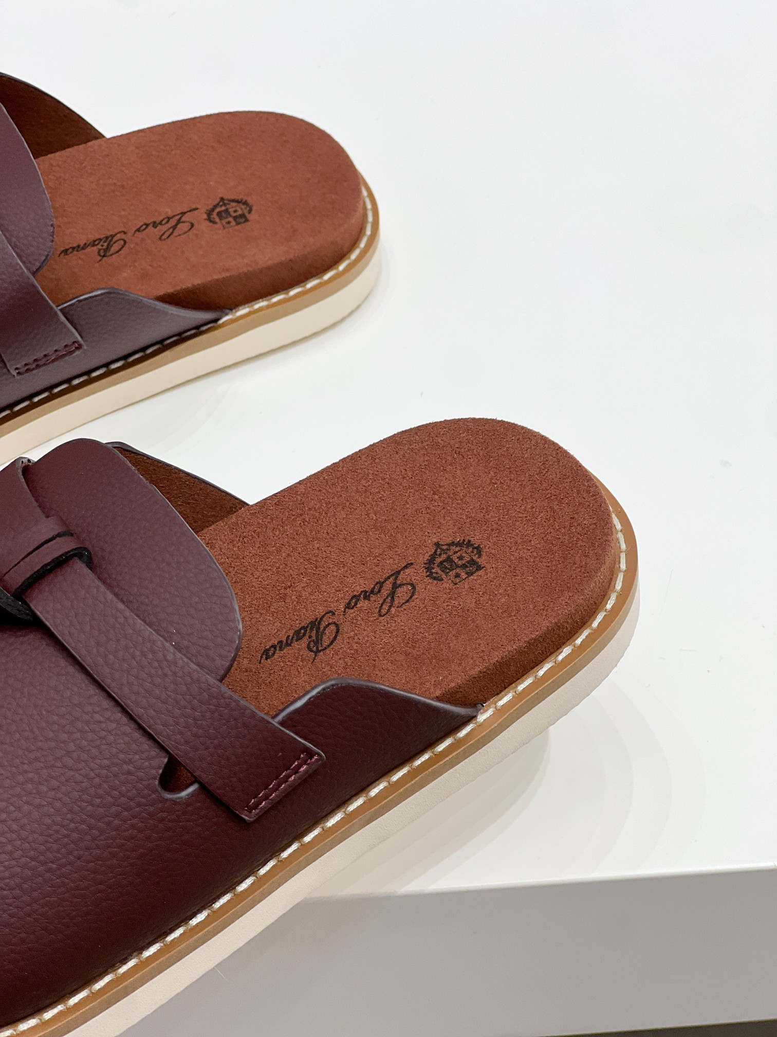 诺悠翩雅 Loro Piana 经典高奢皮鞋鞋履高跟鞋 #355B4A52 5