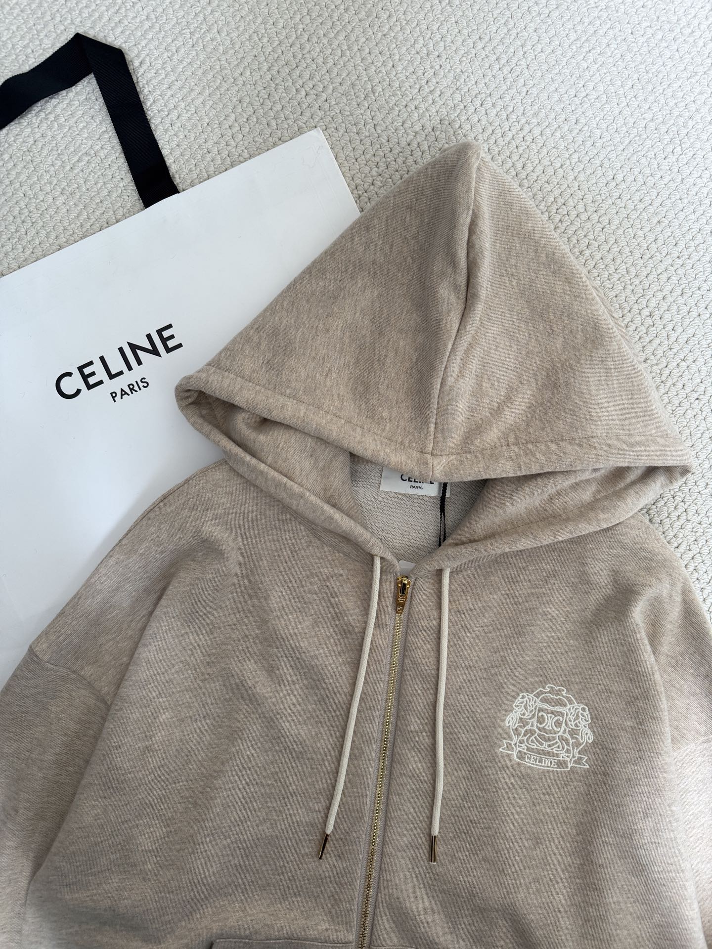 Celine Oat Hoodie: Soft Cotton-Cashmere Blend, Chic Embroidered Design 5 i1765155098797 2611 0 3