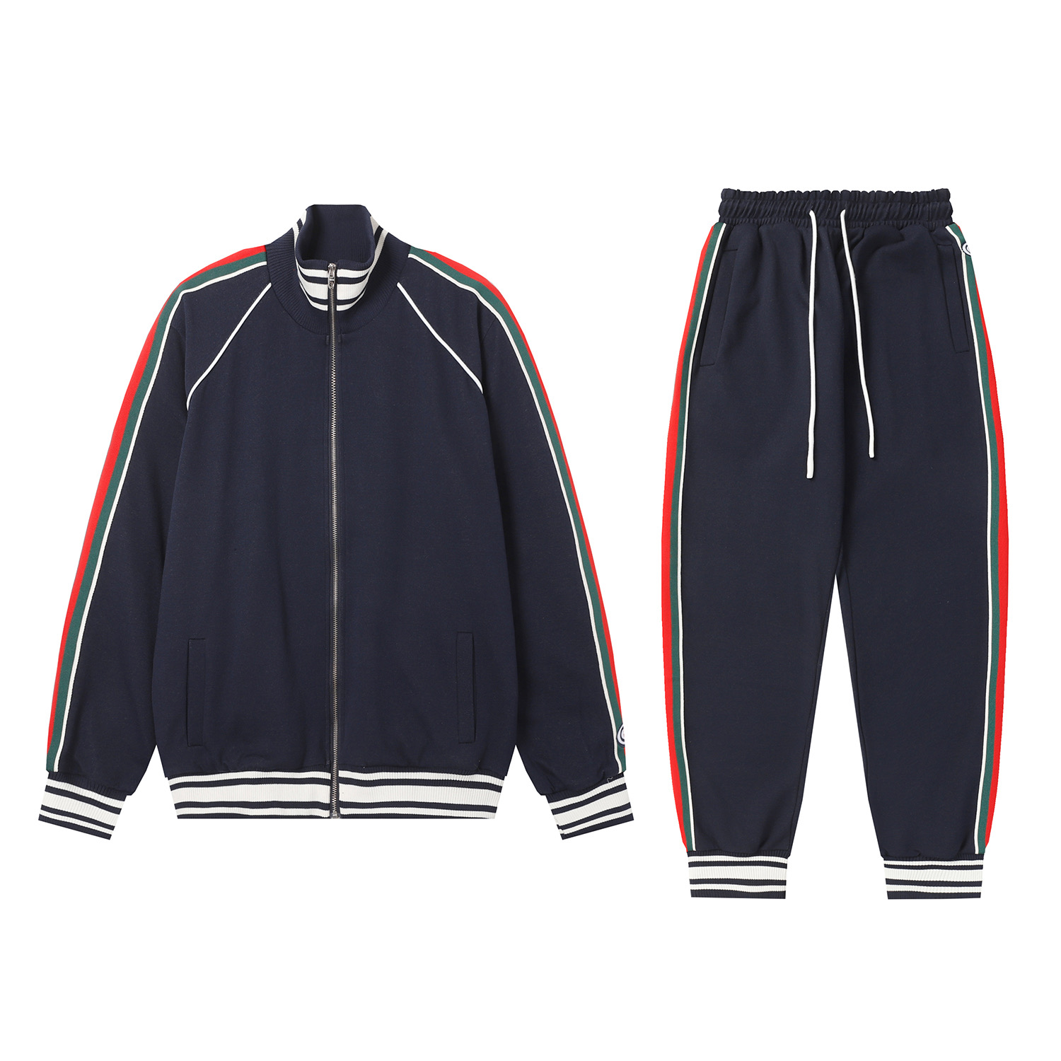 Nuevo conjunto deportivo de cuello alto para hombre de Gucci 2023, los detalles de la marca muestran un estilo moderno …