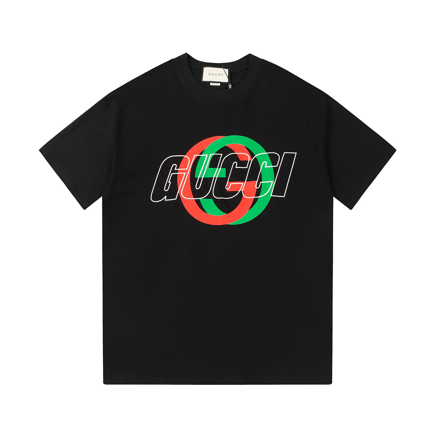 【Nuevo artículo】🔥🆕24SS GUCCⅠ Nuevo, camiseta de manga corta de hilo de algodón, cómoda y transpirable, no se deforma …