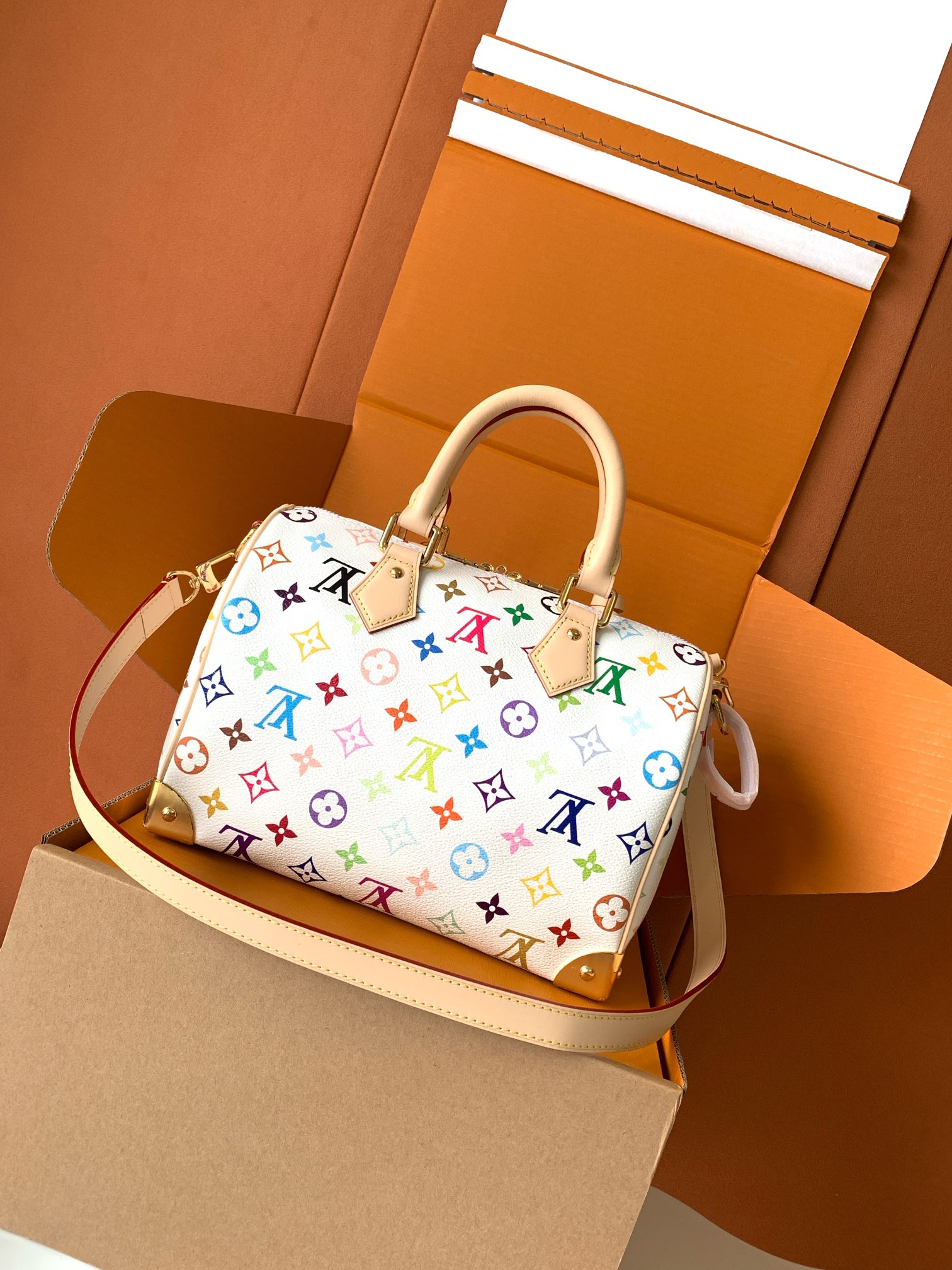 【全钢MB厂】 M13085 本款Speedy Bandouliere25手袋为经典Monogram图案
